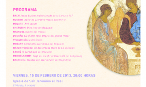 2013-02-15 Cartel Concierto en Los Jerónimos